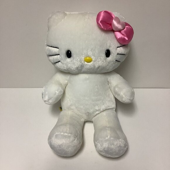 Build-A-Bear Other - Build a Bear Hello Kitty White Soft Plush with Pink Satin Bow BABW Sanrio